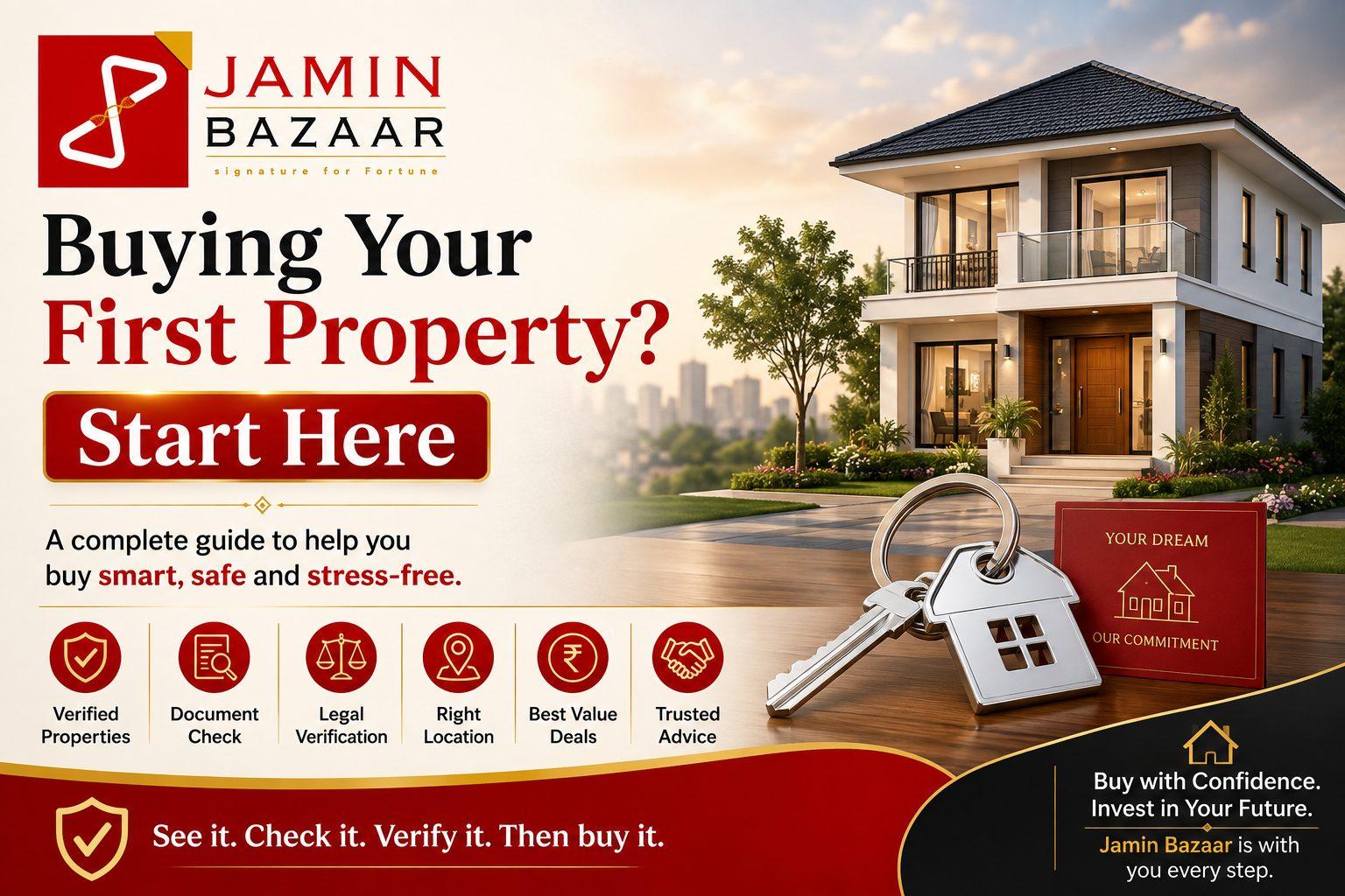 First-time property buyer guide in India by Jamin Bazaar